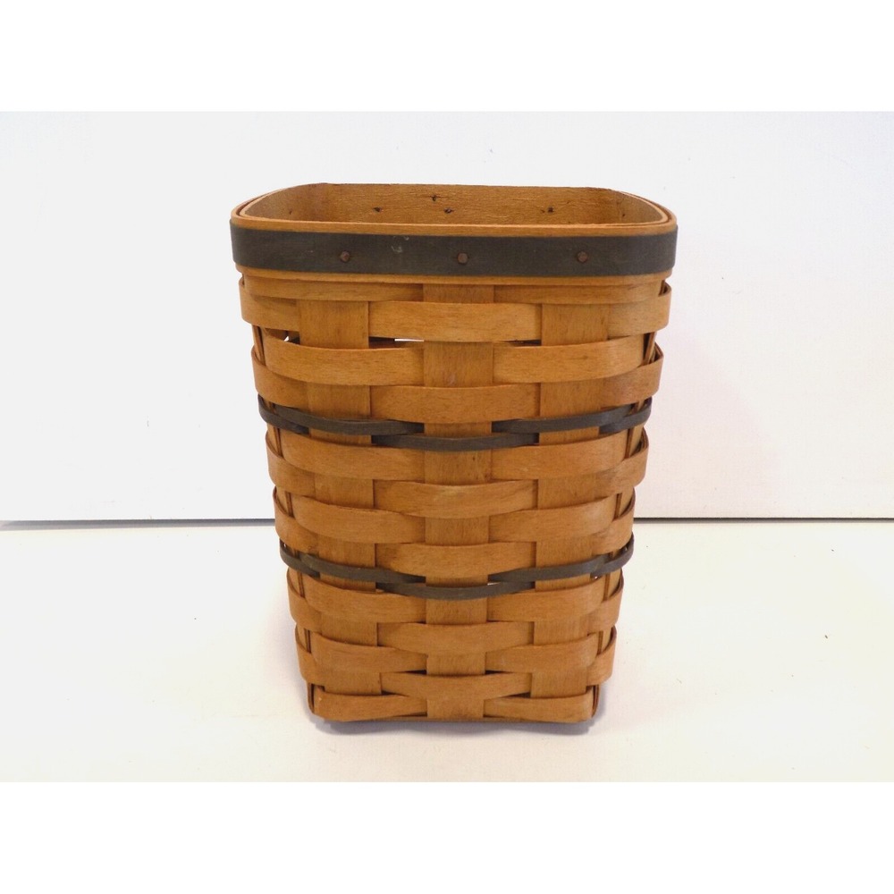 Blue Medium Spoon Basket 1996 Longaberger with Product Card